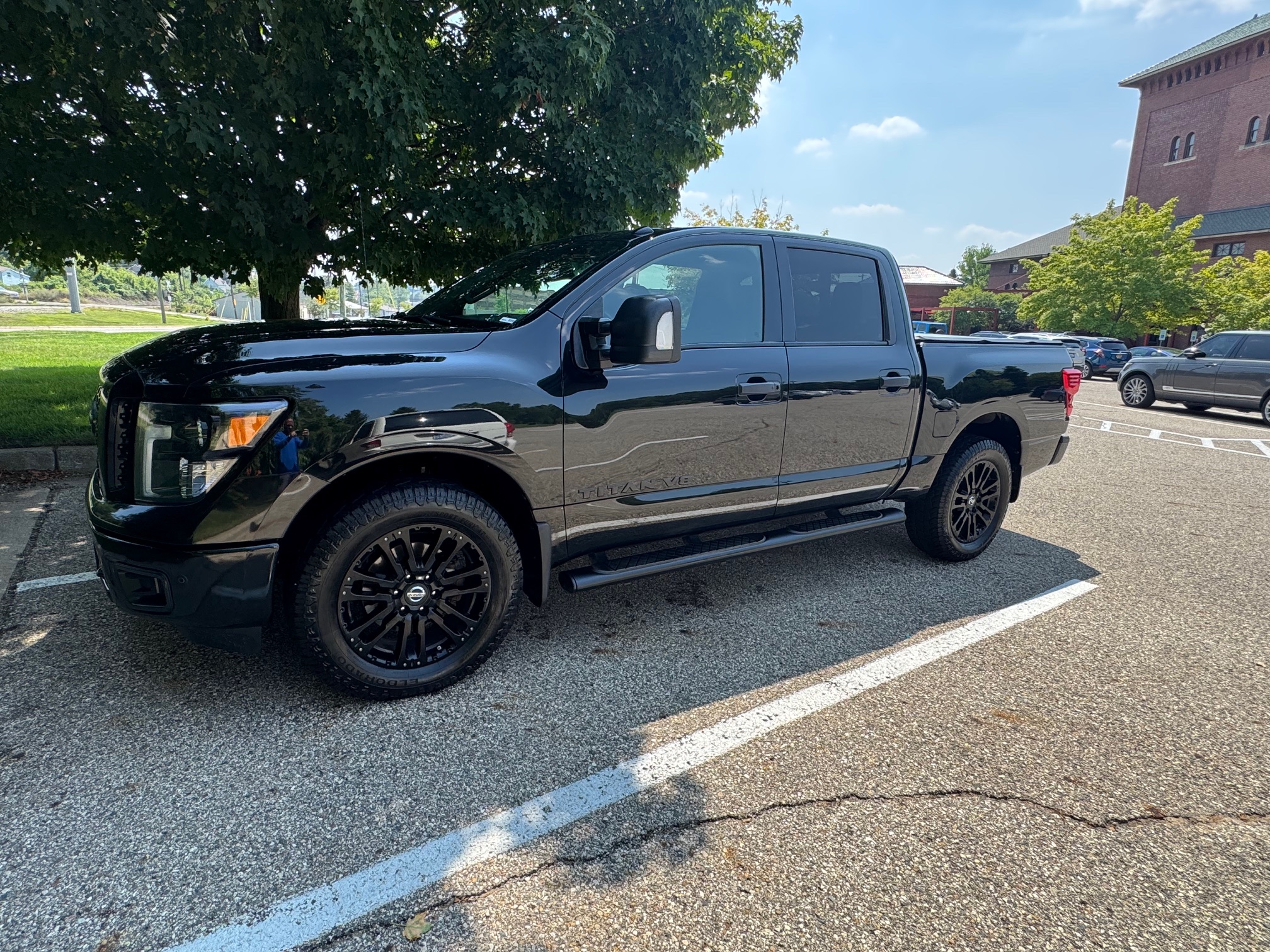 black truck after a paint correction near Dorr